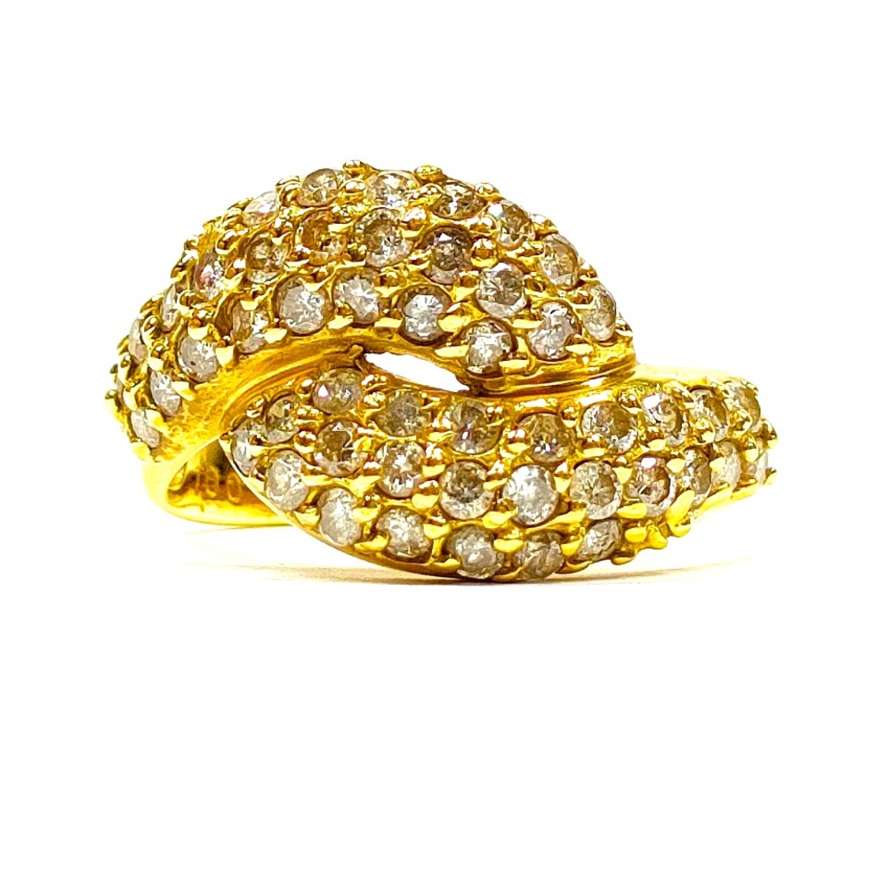 18K Solid Yellow Gold with 1 Carat Natural Diamond